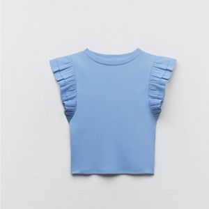 Zara Ruffle Sleeve Tank